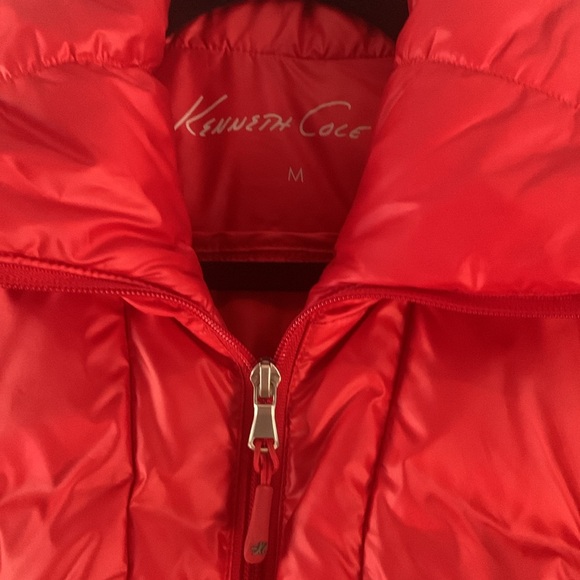 Kenneth Cole Puffer Red Duck Down Size Medium Winter Jacket Like New Sty… - Picture 2 of 12